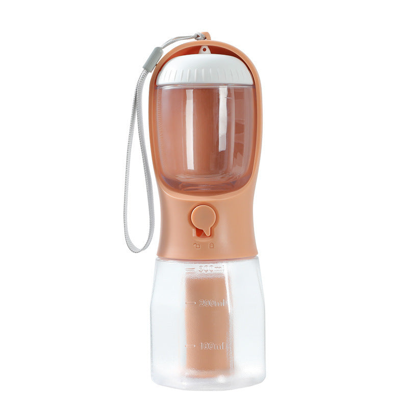 Three-in-one Portable Small Multi-functional Pet Water Cup, Food Cups & Garbage Bag