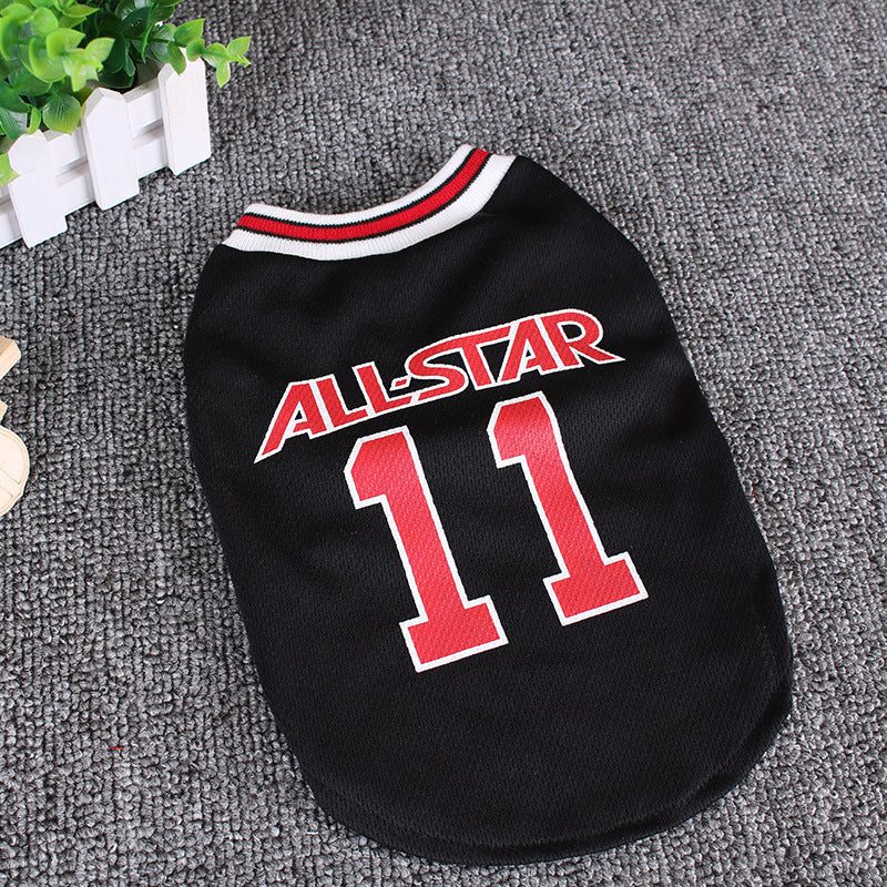 Hot World Cup Ball Spring And Summer Breathable Lightweight Pet Vest