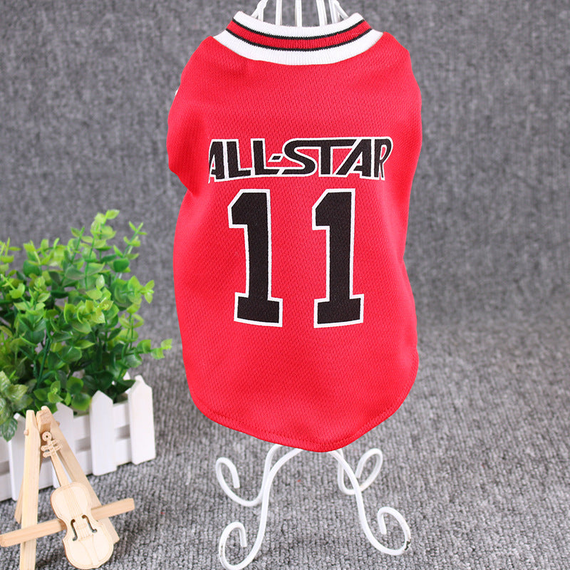Hot World Cup Ball Spring And Summer Breathable Lightweight Pet Vest