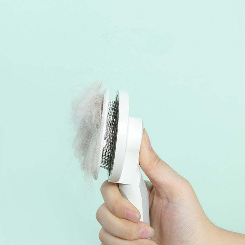 Pet Massage Comb With an Ergonomically Designed Round Handle