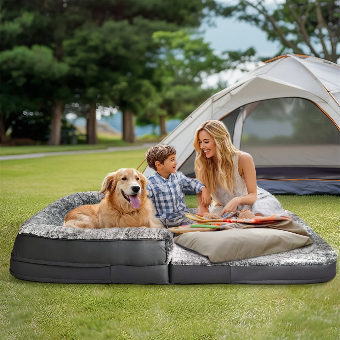 Large Calming Foldable Dog Bed 