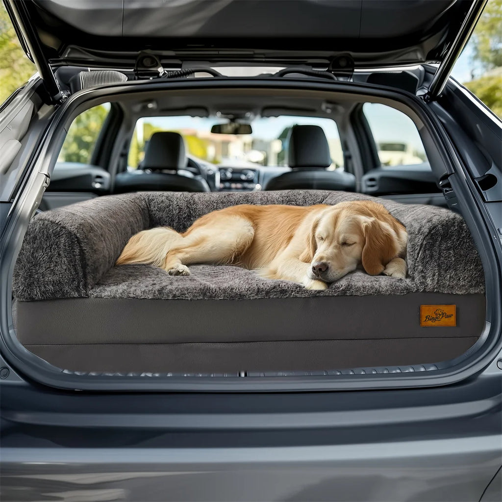 180cm Long Human-Size Foldable Dog Bed Calming Bed Plush Orthopedic - Best Pet Attires