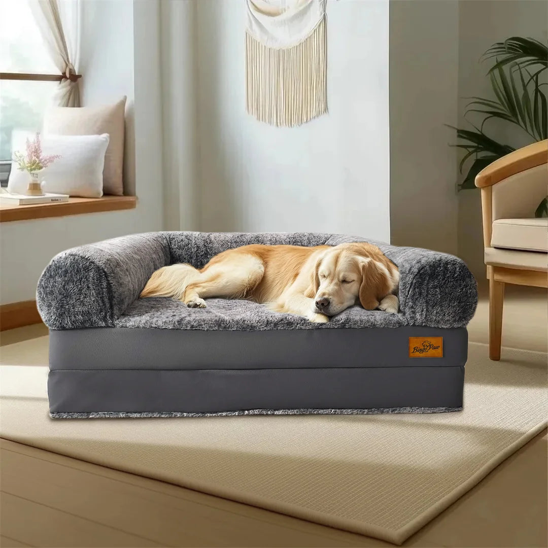 Large Calming Foldable Dog Bed 