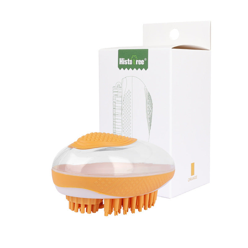 2-in-1 Pet SPA Massage Soft Silicone Comb With Hair Grooming & Bath Brush For Both Cats and Dogs