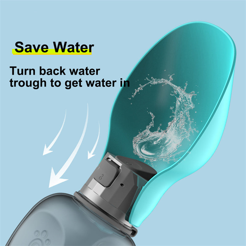 Outdoor Walking Portable Dogs Water Bottle High Capacity Leakproof Bowl
